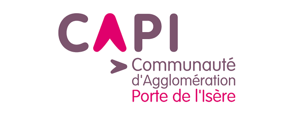 Logo de la Communauté d'agglomération Porte de l'Isère (CAPI), partenaire du GETH