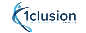 LOGO - 1clusion Logo de l'entreprise 1clusion, partenaire du GETH.