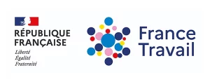 LOGO - France Travail - République française Logo de France Travail, partenaire du GETH