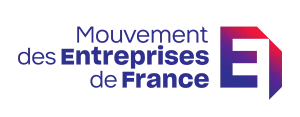 LOGO - Medef Logo du Mouvement des entreprises de France (Medef), partenaire du GETH