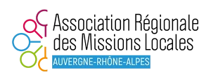 LOGO - Missions locales Auvergne Rhône-Alpes Logo de l'Association des missions locales Auvergne Rhône-Alpes, partenaire du GETH
