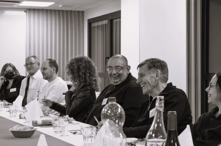 Soirée des salariés du GETH, le 24 janvier 2025, à table