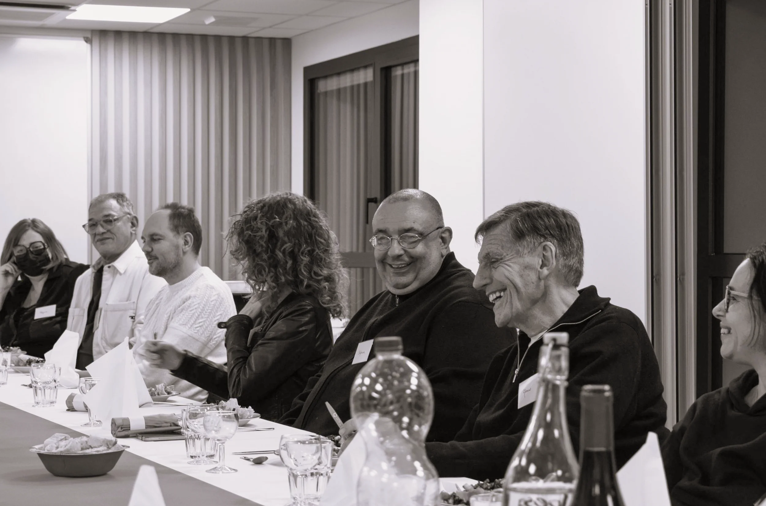 Soirée des salariés du GETH, le 24 janvier 2025, à table