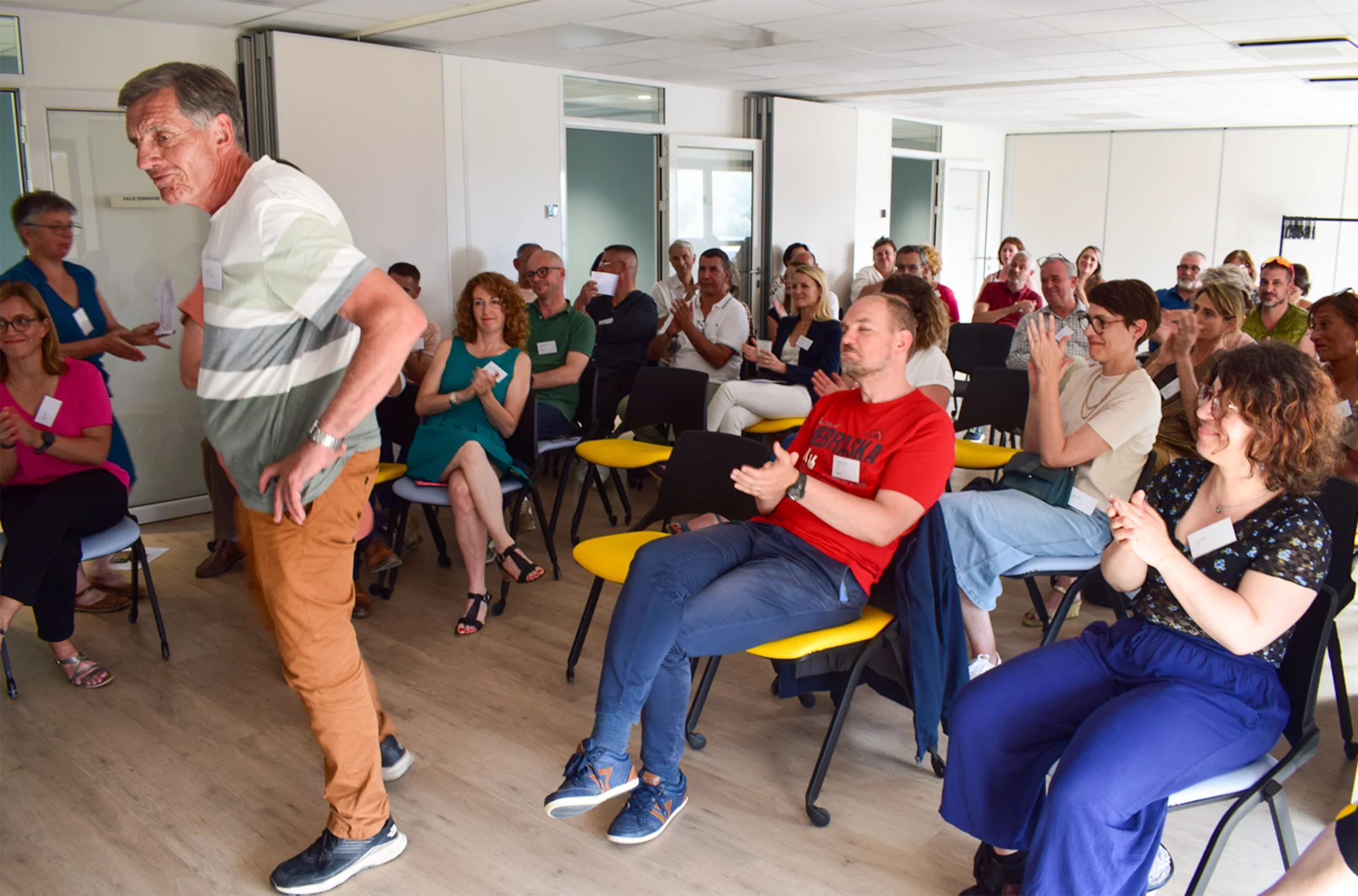 Assemblée générale 2025 du GETH, les participants réunis en assemblée