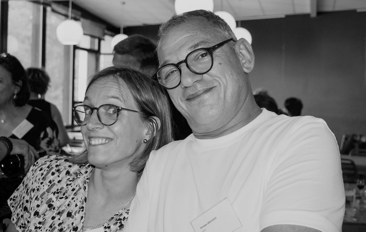 Assemblée générale 2023 du GETH - portrait de Céline Randy et Georges Abecassis