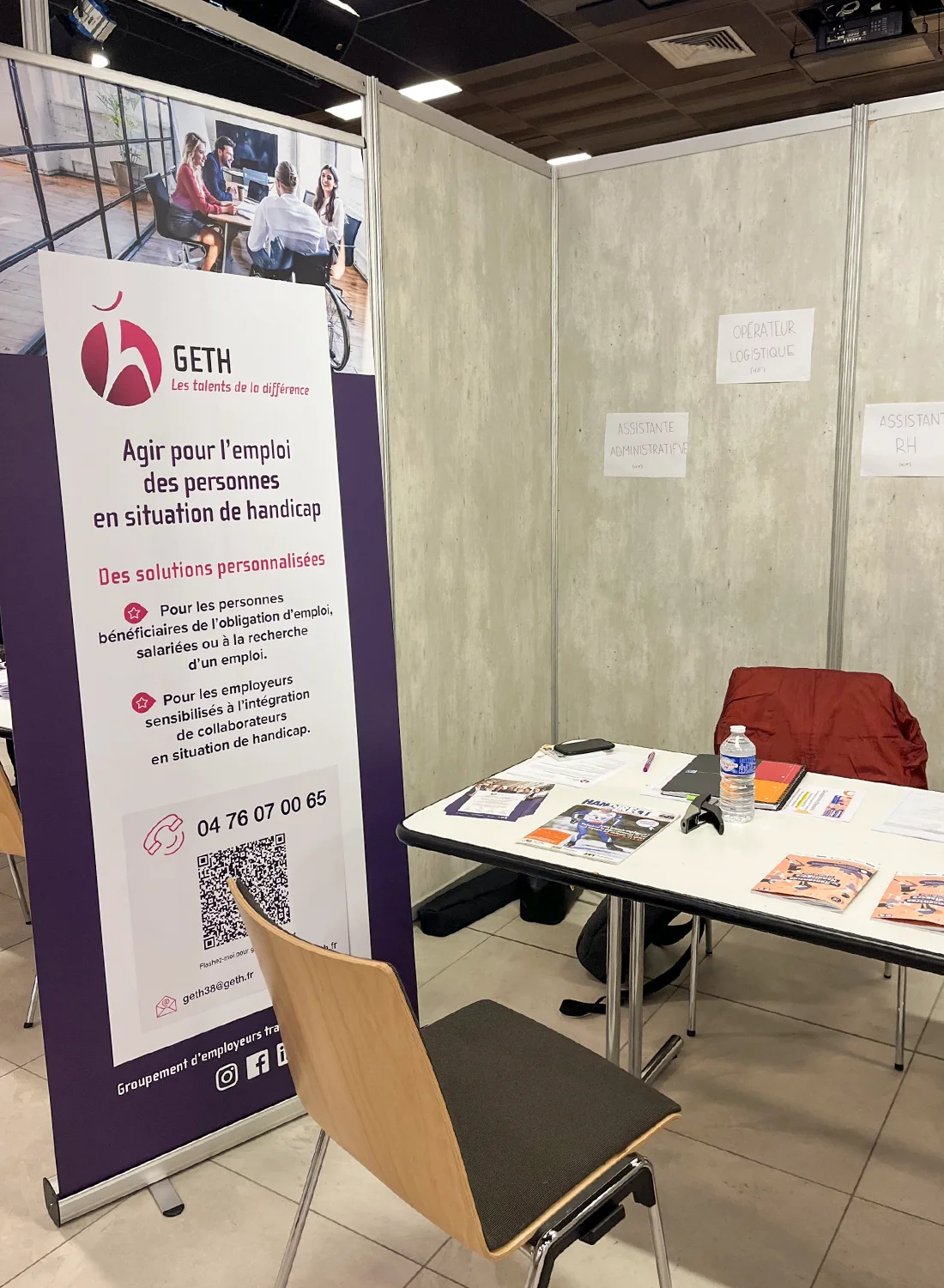 Visuel Actu Projet - Rencontres Handigora 2022 - 2 Stand du GETH lors des Rencontres Handiagora 2022 à Lyon