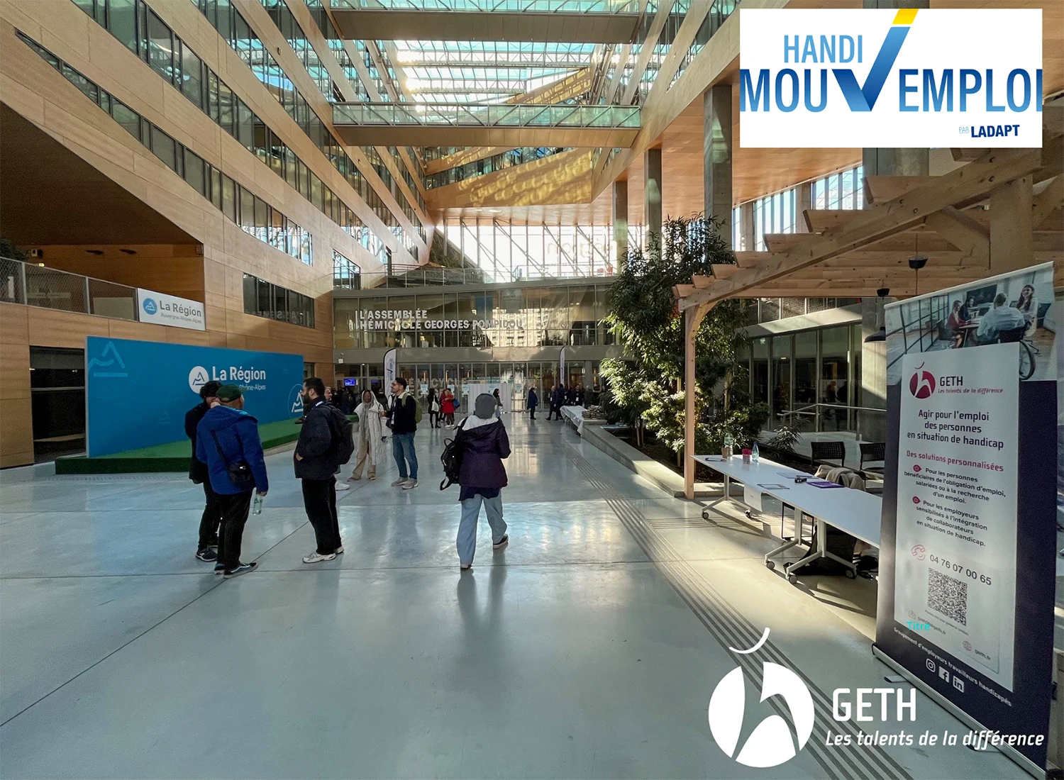 Semaine européenne pour l'emploi des personnes handicapées (SEEPH) 2024 - stand du GETH au salon Handi Moov Emploi