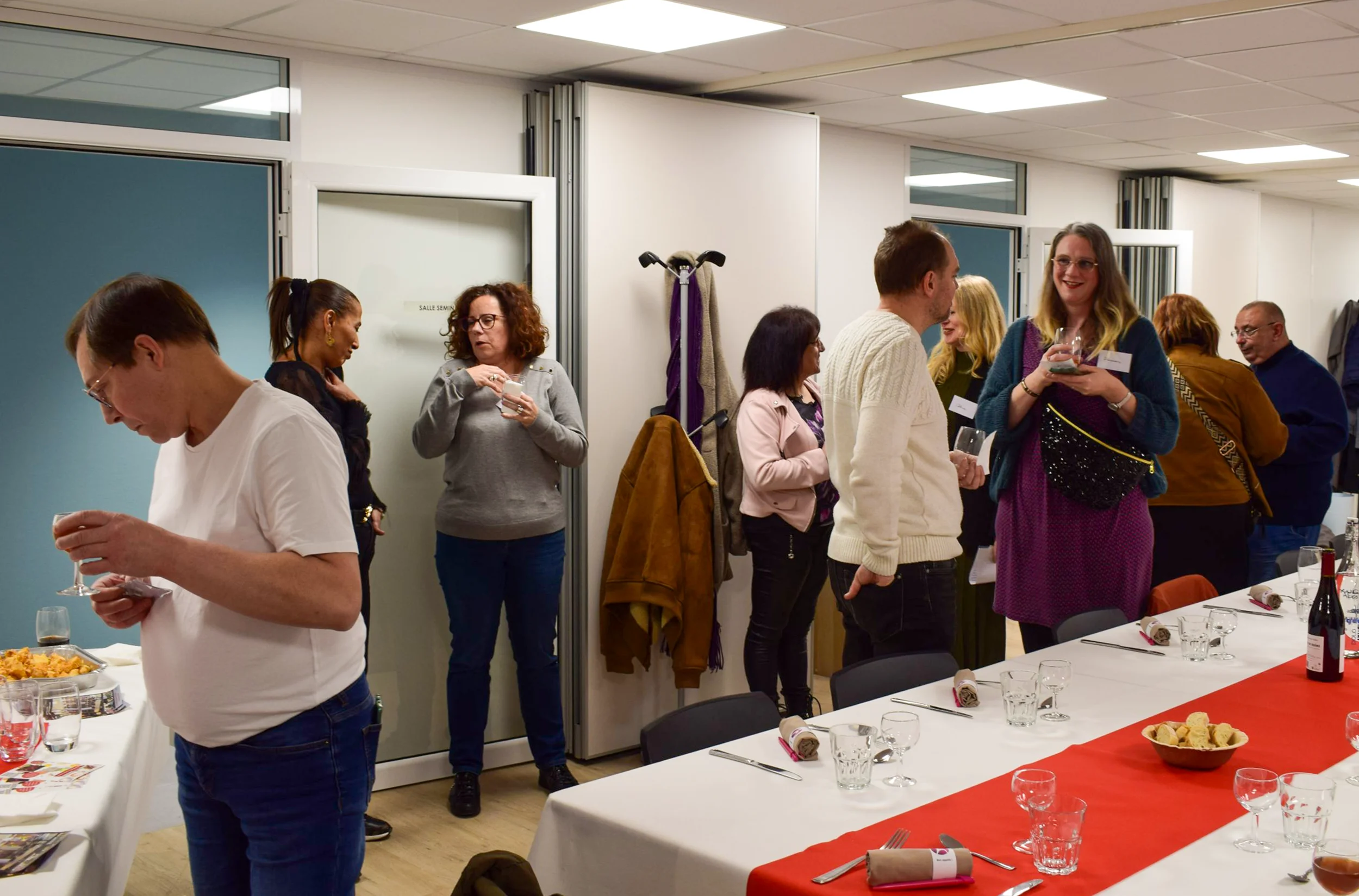 Soirée des salariés du GETH, le 24 janvier 2025, apéritif